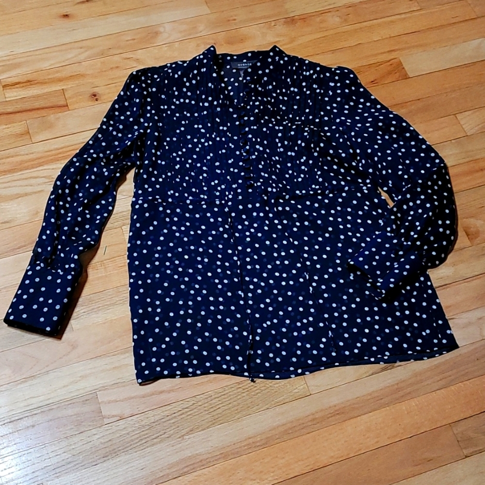 SHEER POLKA DOT TOP